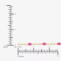 Limited Quantities! Womens 14K Gold 10 Inch Hollow Cable Ankle Bracelet