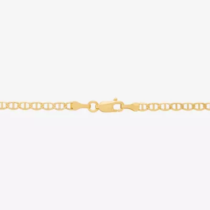Limited Quantities! Womens 10K Gold 22 Inch Mariner Chain Necklace