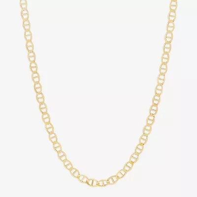 Limited Quantities! Womens 10K Gold 22 Inch Mariner Chain Necklace