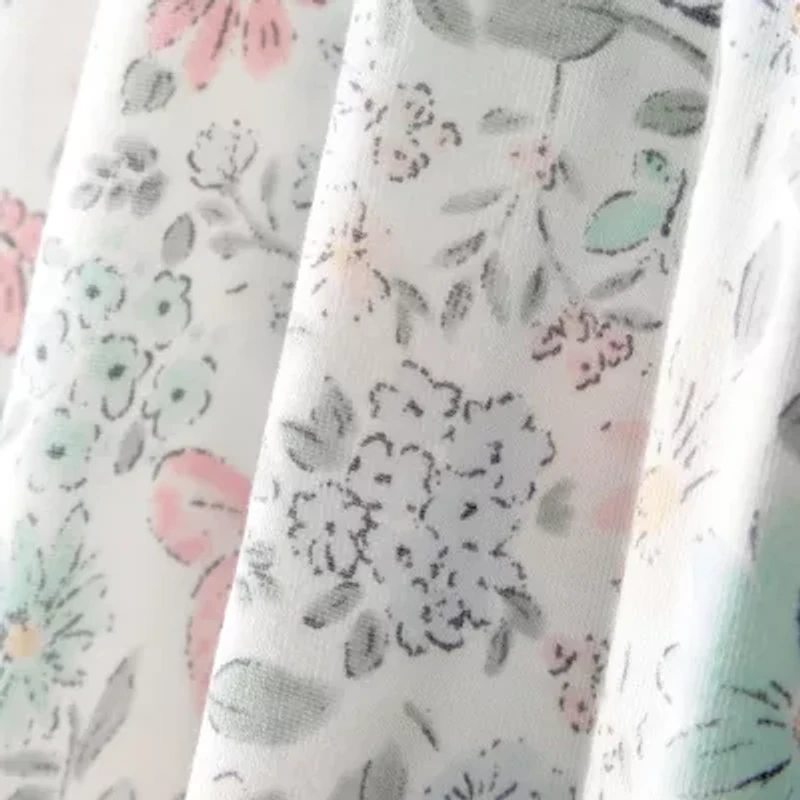 Carter's Purelysoft Baby Girls Round Neck Long Sleeve 2-pc. Nightgown