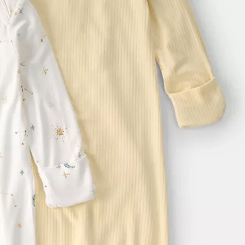 Carter's Purelysoft Baby Girls Round Neck Long Sleeve 2-pc. Nightgown