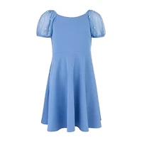 Speechless Big Kid Girls Short Sleeve A-Line Dress