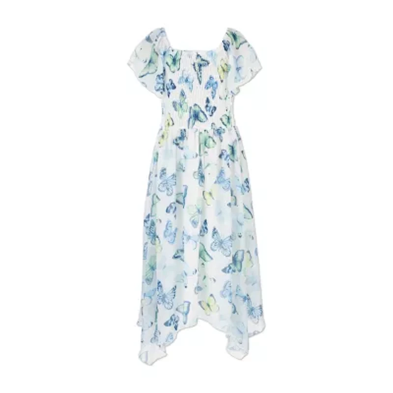 Speechless Big Kid Girls Short Sleeve A-Line Dress