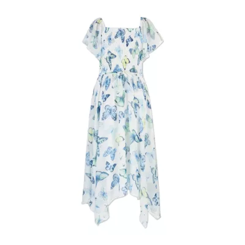 Speechless Big Kid Girls Short Sleeve A-Line Dress