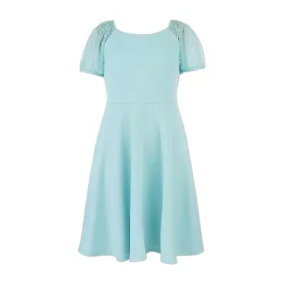 Speechless Big Kid Girls Short Sleeve A-Line Dress