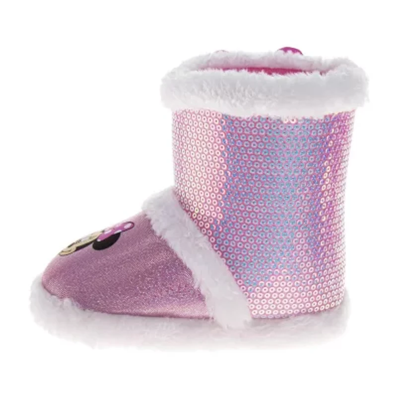 Josmo Toddler Girls Minnie Mouse Insulated Flat Heel Snow Boots