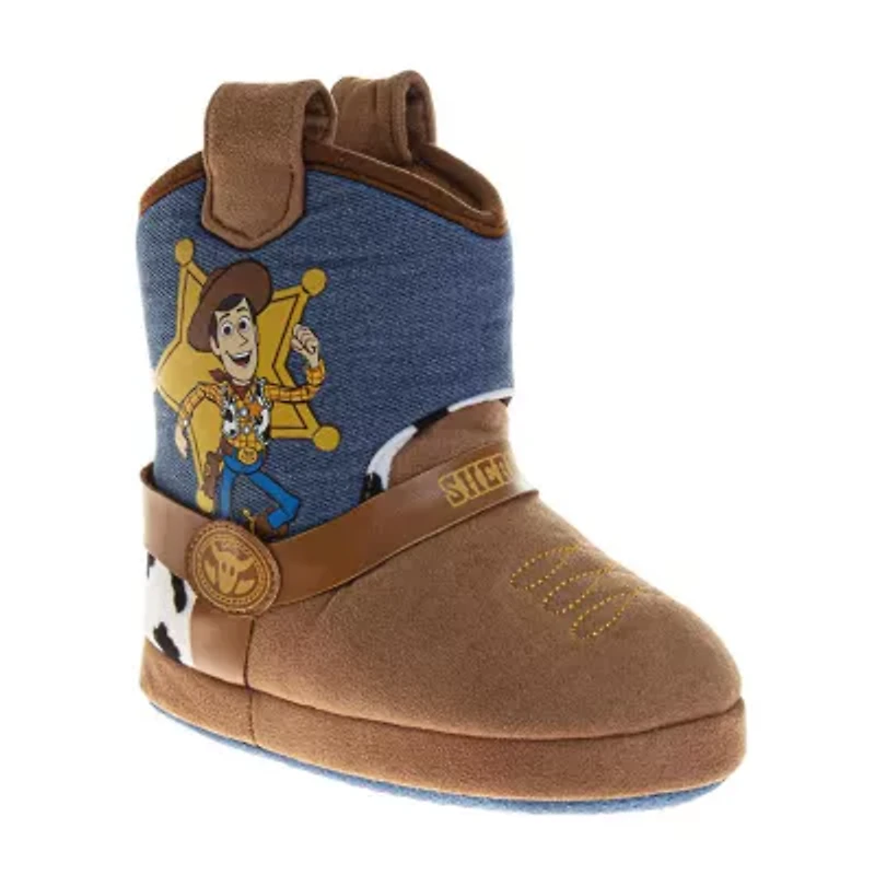 Josmo Pixar Toy Story Boys Woody Bootie Slippers