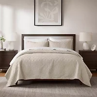 Madison Park Mansfield Antimicrobial Treated Reversible Quilt Set