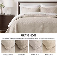 Madison Park Mansfield Antimicrobial Treated Reversible Quilt Set