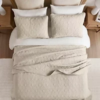 Madison Park Mansfield Oversized Antimicrobial Treated 3pc Bedspread Set