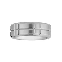 Mens 8MM Cobalt Wedding Band
