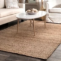 nuLoom Hand Woven Hailey Jute Rug
