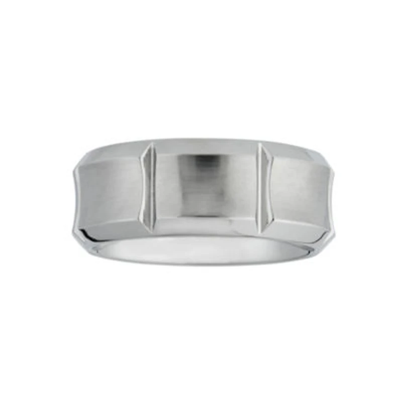 Mens 8MM Cobalt Wedding Band