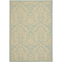 Safavieh Courtyard Collection Winston Oriental Indoor/Outdoor Area Rug