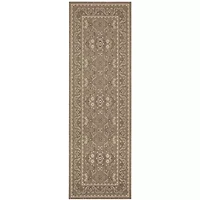 Safavieh Courtyard Collection Ilija Oriental Indoor/Outdoor Runner Rug