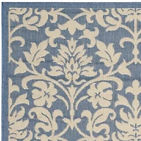 Safavieh Courtyard Collection Lyla Floral Indoor/Outdoor Square Area Rug