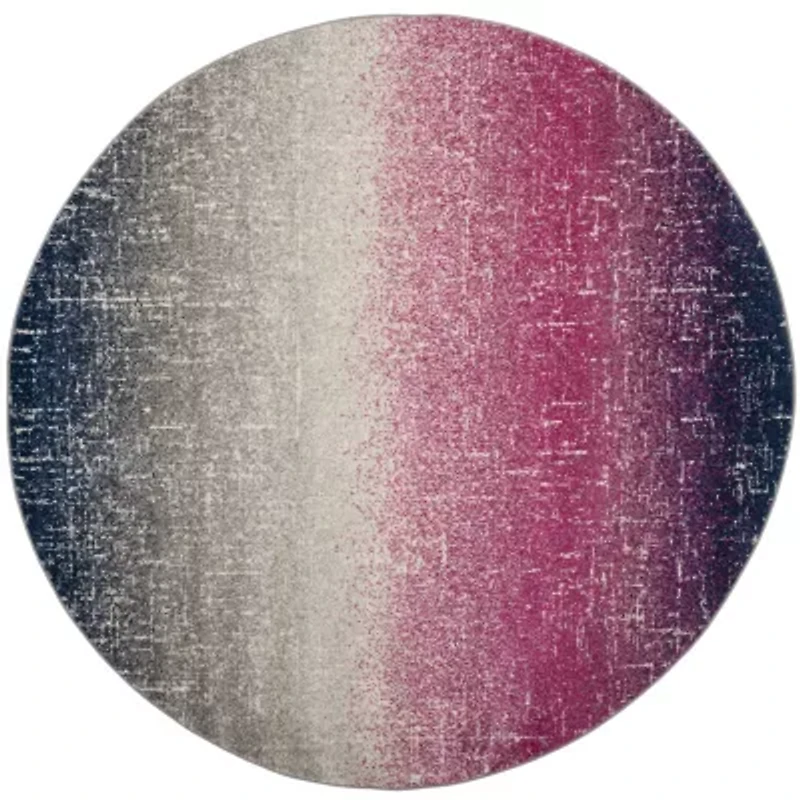 Safavieh Madison Collection Becky Abstract Round Area Rug