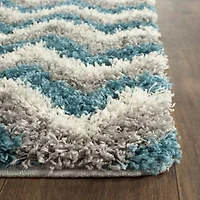 Safavieh Shag Kids Collection Byron Geometric Runner Rug