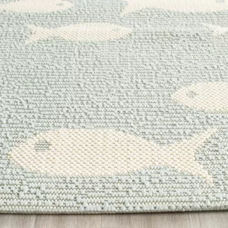 Safavieh Courtyard Collection Virginia Geometric Indoor/Outdoor Area Rug