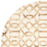 Safavieh Dip Dye Collection Diamond Geometric Round Area Rug