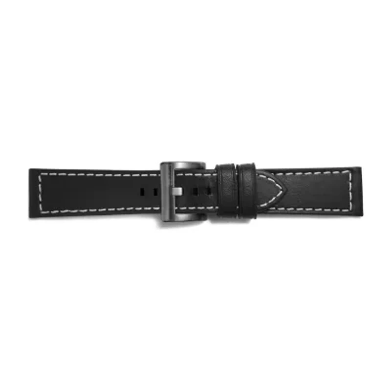 Samsung Galaxy 46mm Compatible Mens Black Leather Watch Band Gp-R765breeeaa
