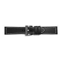 Samsung Galaxy 46mm Compatible Mens Black Leather Watch Band Gp-R765breeeaa