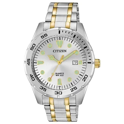 Citizen Mens Two Tone Stainless Steel Bracelet Watch Bi1044-59b