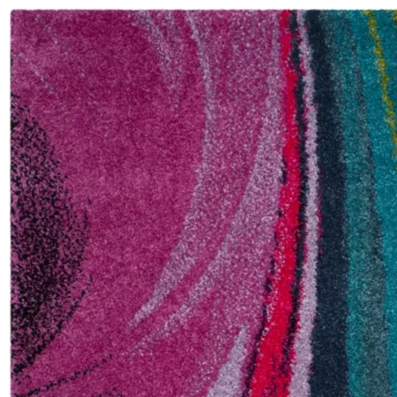 Safavieh Teague Abstract Shag Rectangular Rugs