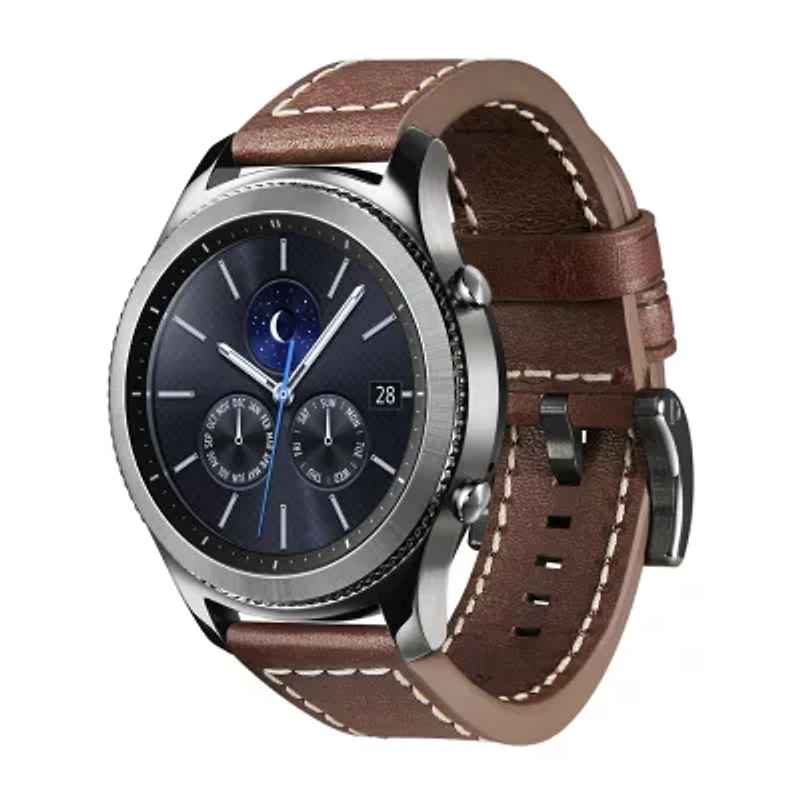 Samsung Galaxy 46mm Compatible Mens Brown Leather Watch Band Gp-R765breeeab