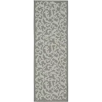 Safavieh Courtyard Collection Horatio Floral Indoor/Outdoor Runner Rug