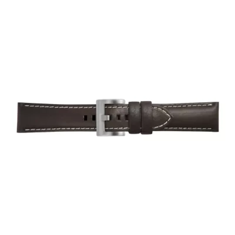Samsung Galaxy 46 Mm Compatible Mens Brown Leather Watch Band Gp-R770breebad