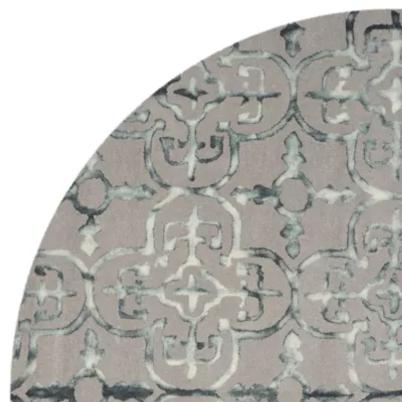 Safavieh Dip Dye Collection Danny Floral Round Area Rug