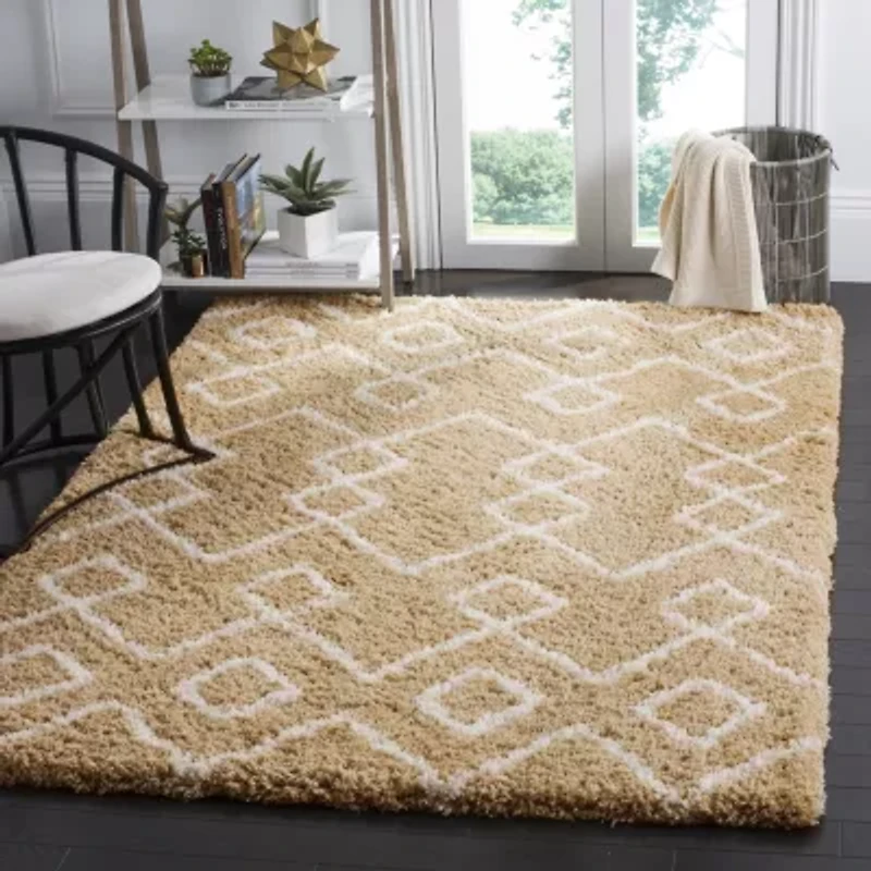 Safavieh Toronto Shag Collection Mabelle Geometric Area Rug