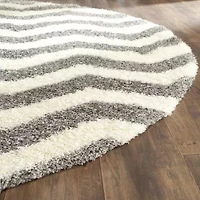 Safavieh Montreal Shag Collection Zoey Geometric Round Area Rug