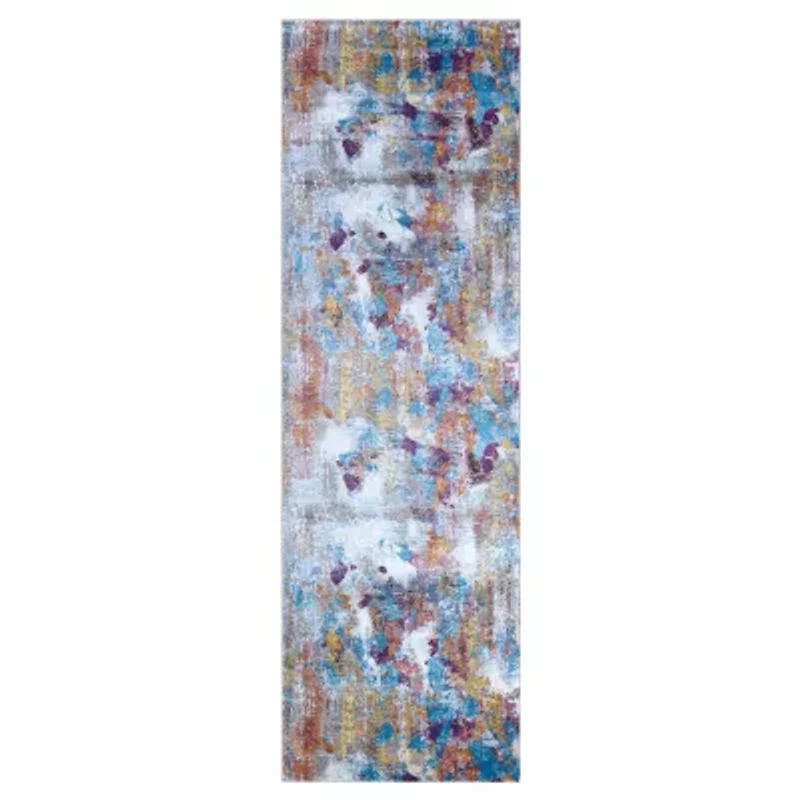 Couristan Gypsy Artists Palette Abstract Indoor Rectangular Accent Rug