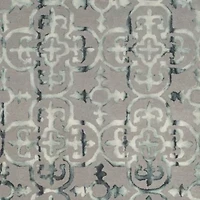 Safavieh Dip Dye Collection Danny Floral Round Area Rug