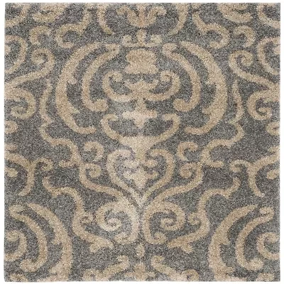 Safavieh Shag Collection Rosheen Damask Square Area Rug