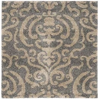 Safavieh Shag Collection Rosheen Damask Square Area Rug