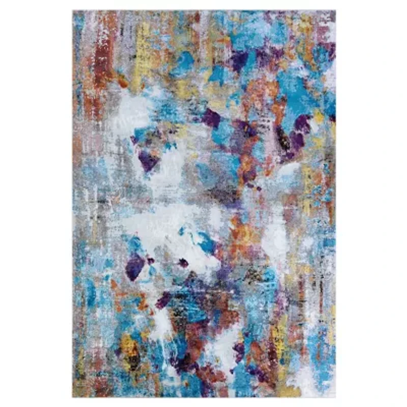 Couristan Gypsy Artists Palette Abstract Indoor Rectangular Accent Rug