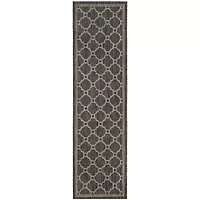 Safavieh Courtyard Collection Ian Geometric Indoor/Outdoor Runner Rug