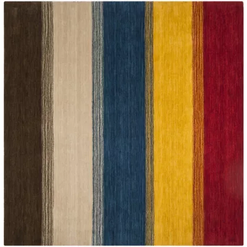 Safavieh Himalaya Collection Ilarion Striped Square Area Rug