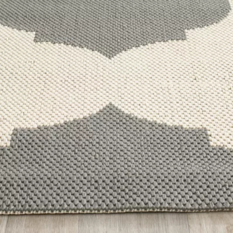 Safavieh Courtyard Collection Celina Geometric Indoor/Outdoor Square Area Rug