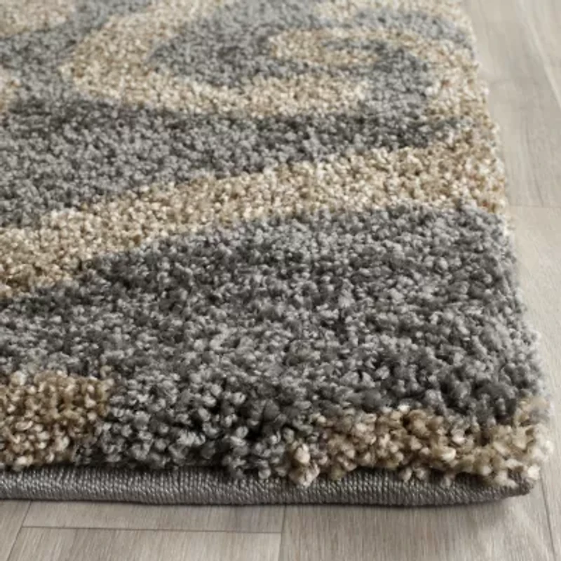 Safavieh Shag Collection Rosheen Damask Square Area Rug