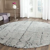 Safavieh Dip Dye Collection Danny Floral Round Area Rug