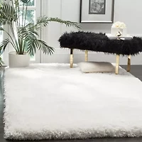 Safavieh Luxe Shag Collection Marjory Solid Area Rug
