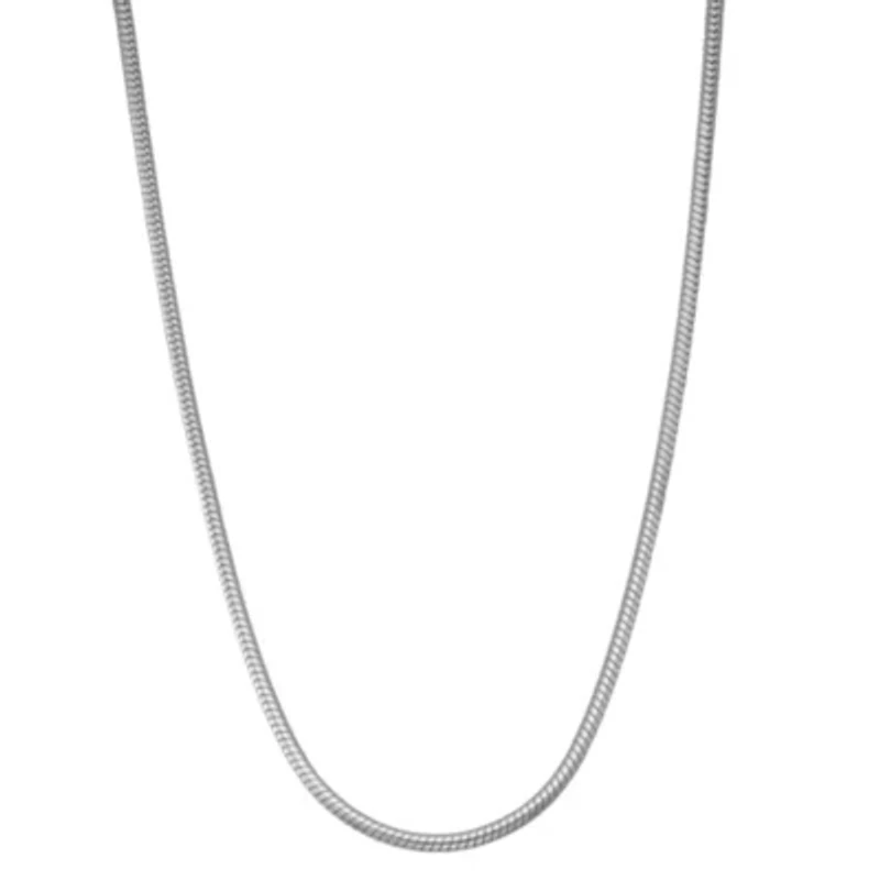 Mens Sterling Silver 20 Inch Snake Chain Necklace