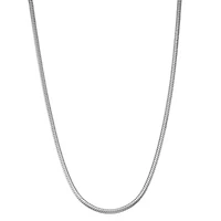 Mens Sterling Silver 20 Inch Snake Chain Necklace