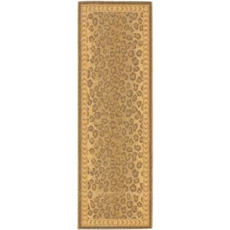Safavieh Courtyard Collection Daithi Animal Indoor/Outdoor Runner Rug