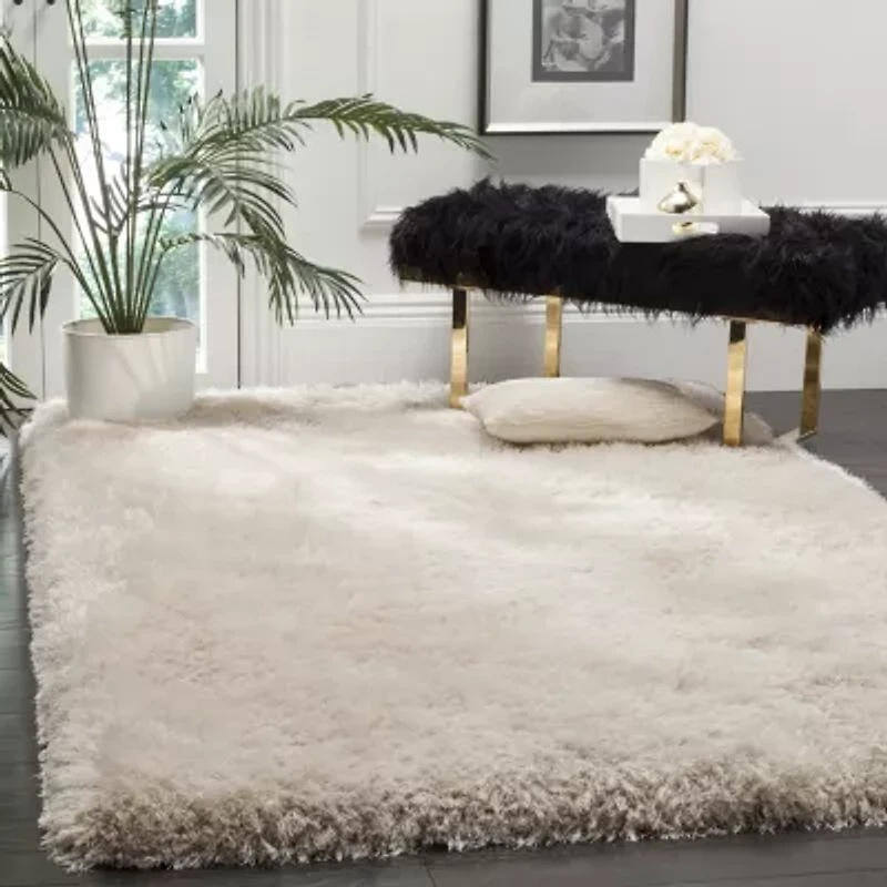 Safavieh Luxe Shag Collection Marjory Solid Area Rug