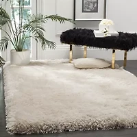 Safavieh Luxe Shag Collection Marjory Solid Area Rug